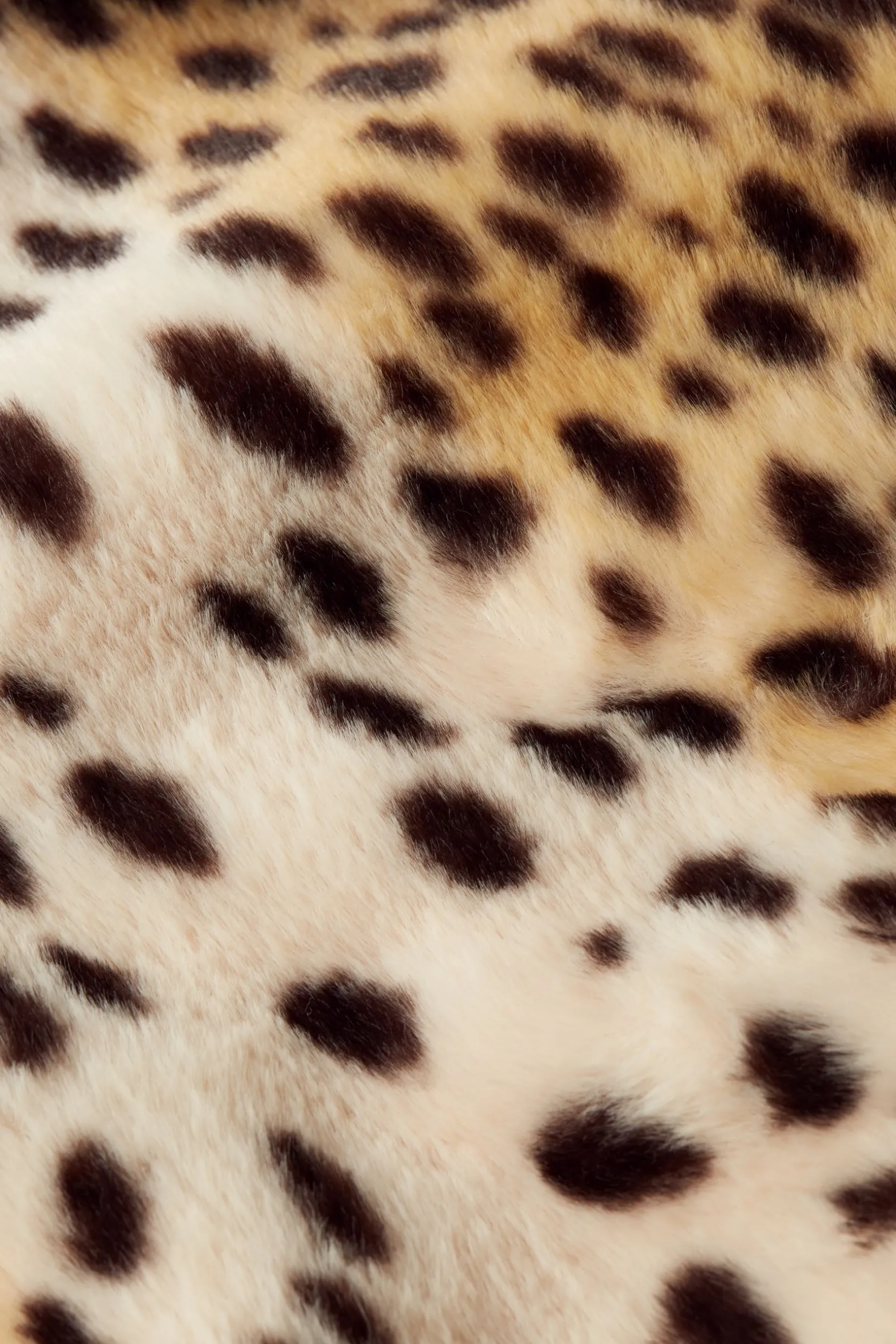 Anais Coat Cheetah Fur