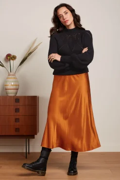 Bibi Skirt Star Satin