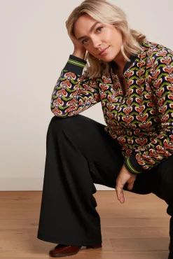 Border Palazzo Pants Milano Crepe