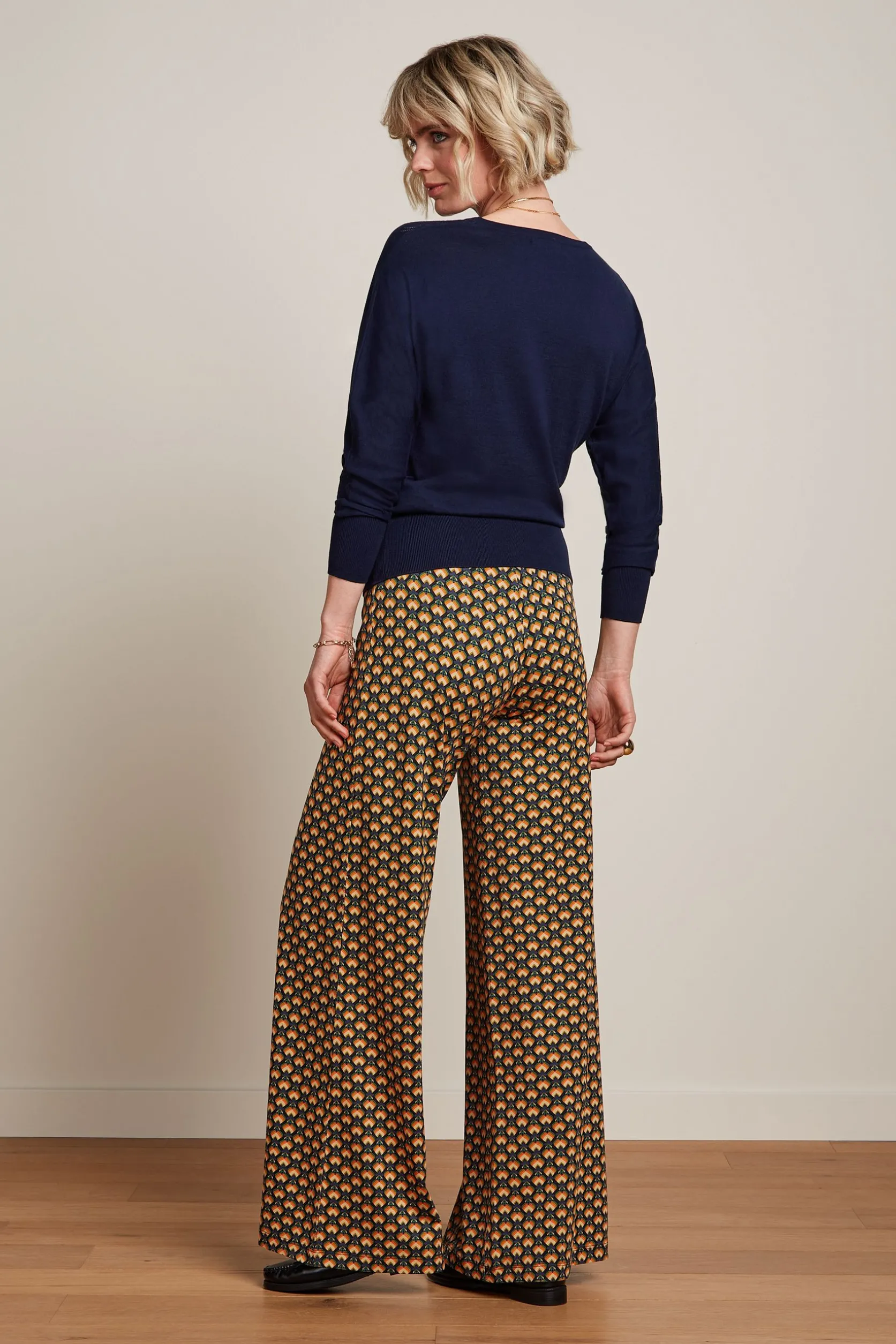 Border Palazzo Pants Valet