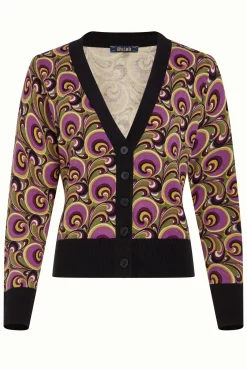 Cardi Deep V Patchouli