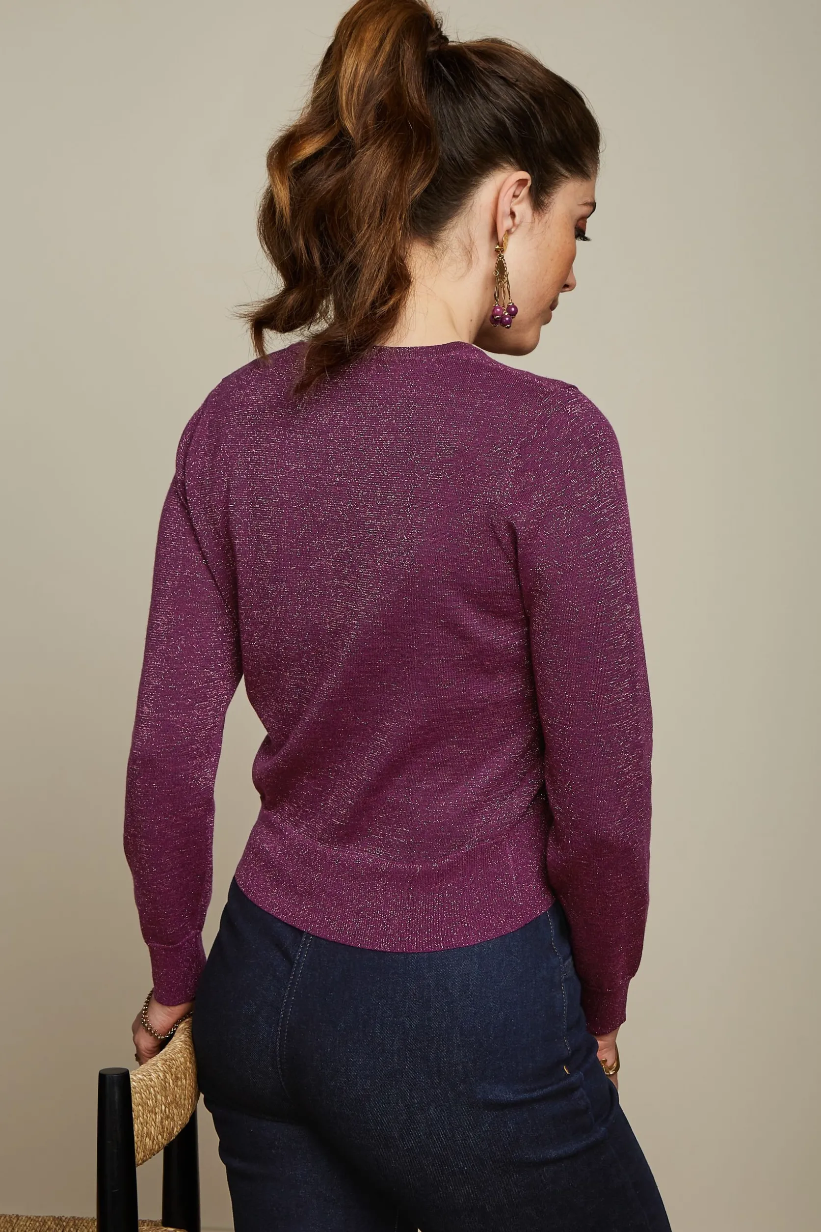Cardi Roundneck Lapis