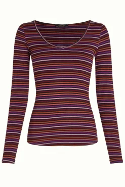 Carice V Top Rolla Stripe