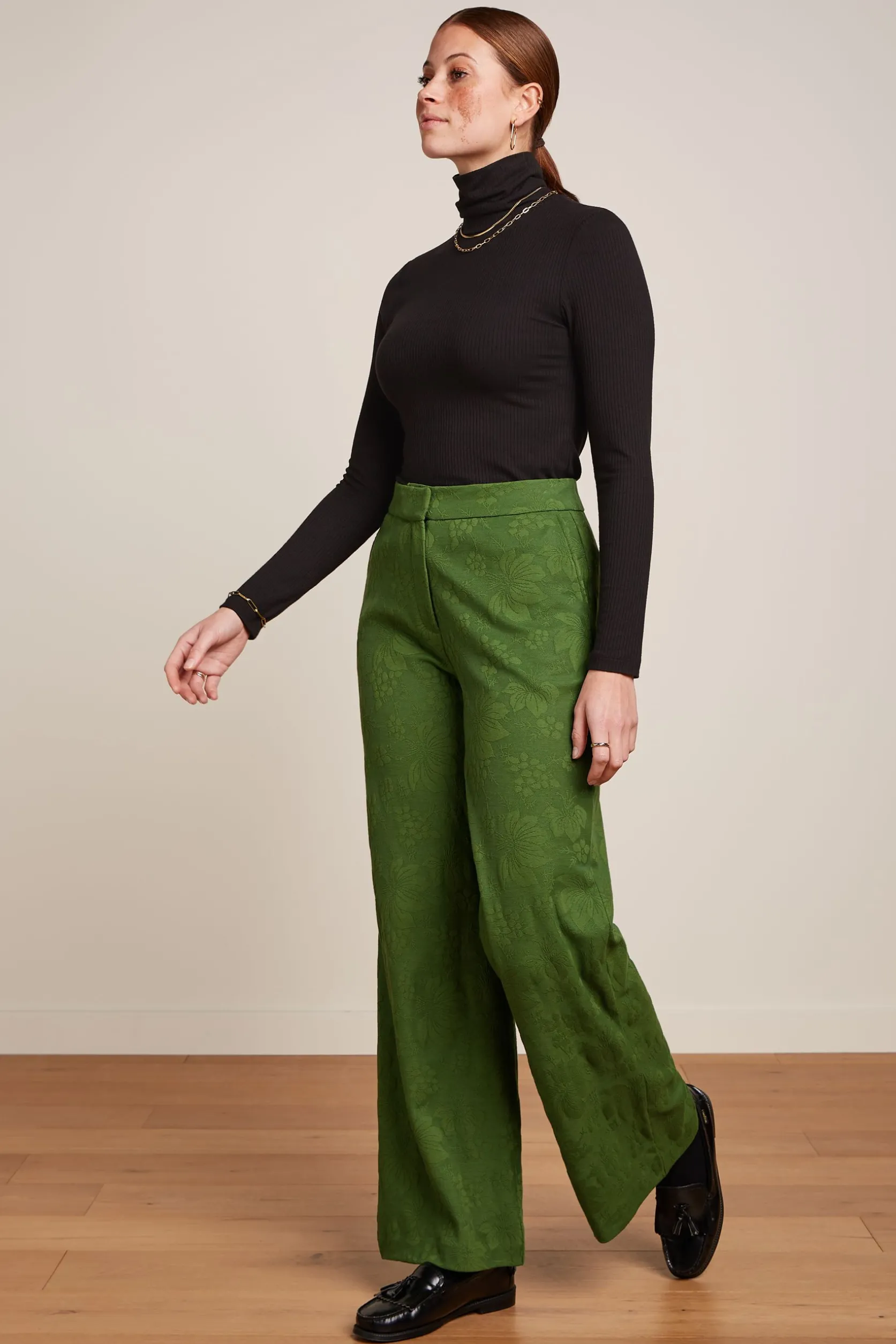 Federica Pants Buzz Jacquard