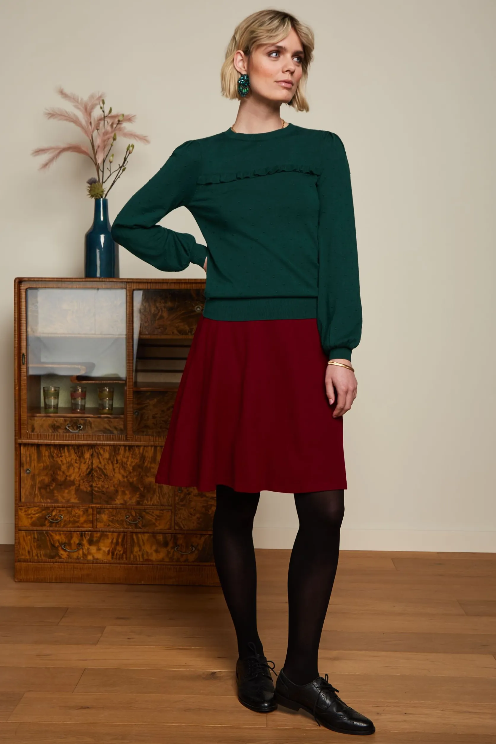 Jada Ruffle Top Droplet