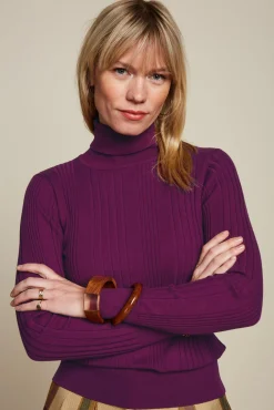 Rib Rollneck Top Club