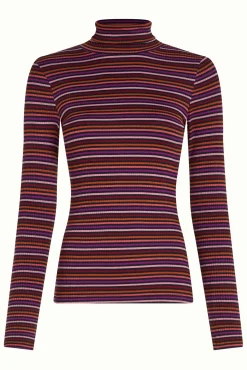Rollneck Top Rolla Stripe