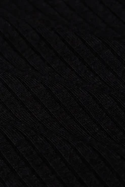 Rollneck Top Uni Rib