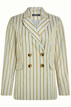 Tina Blazer Ash Stripe