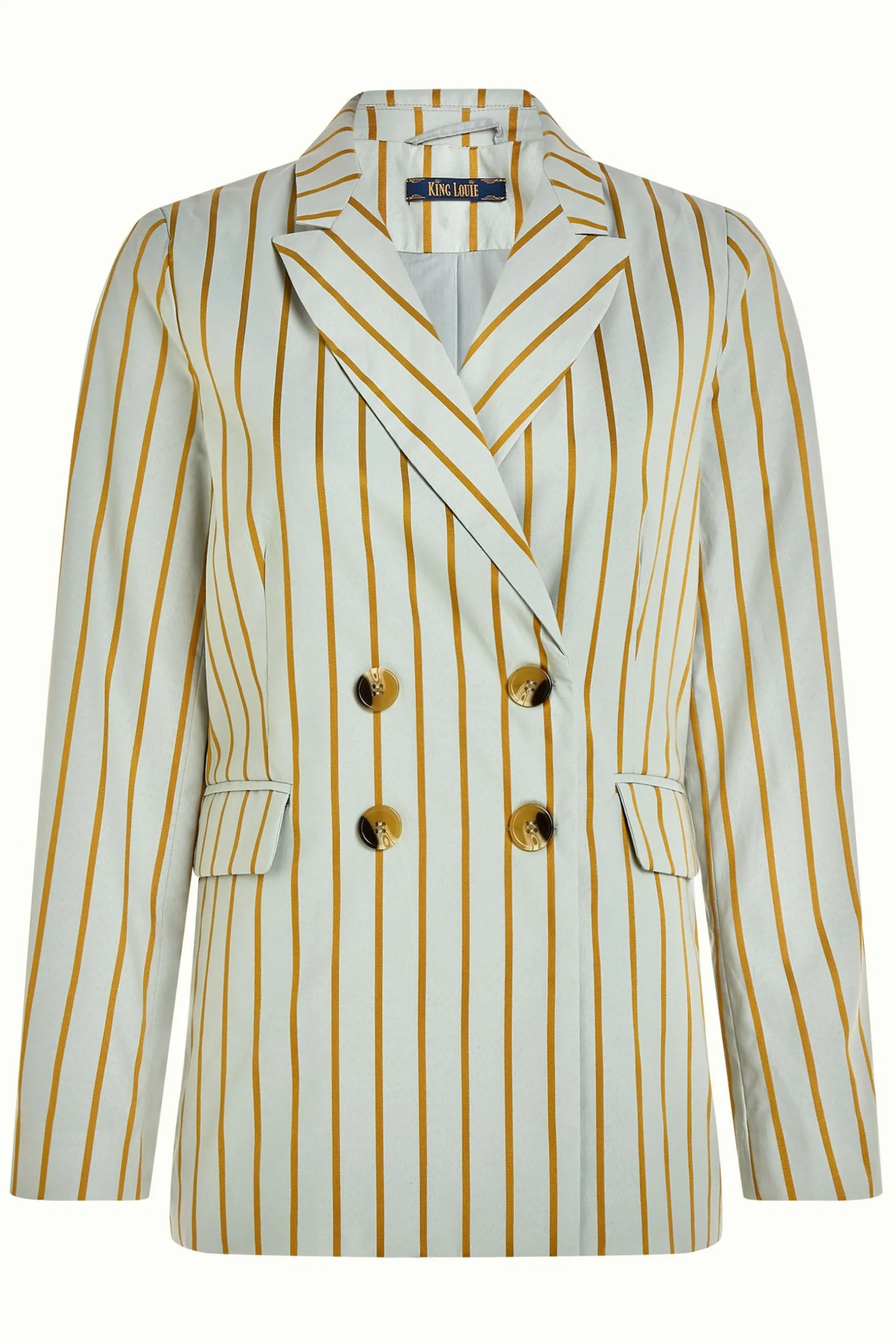 Tina Blazer Ash Stripe