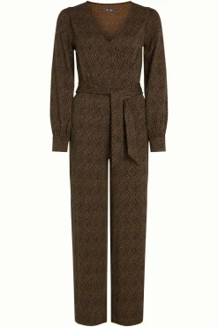 Zita Jumpsuit Ruby Jacquard